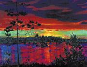 Nikifor Krylov Rylov Sunset oil on canvas